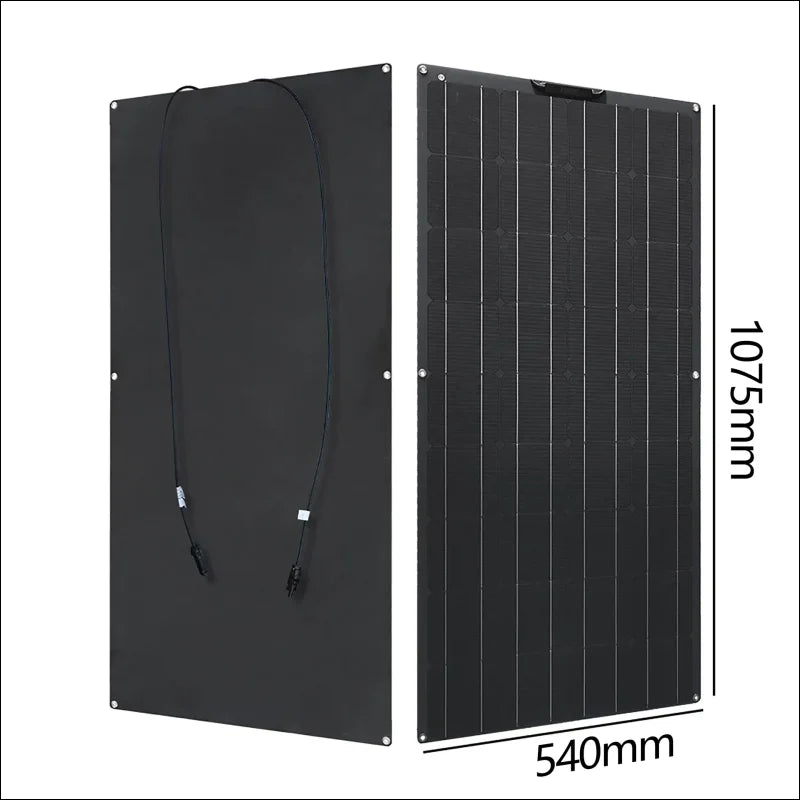 Solarmodul mit den abmessungen 1075 mm x 540 mm.