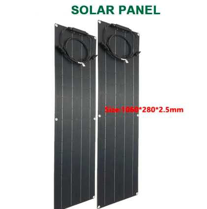 150w langes schmales solarpanel 1060x280 mm