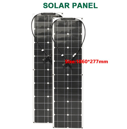 150w solarpanels flexibel lang und schmal