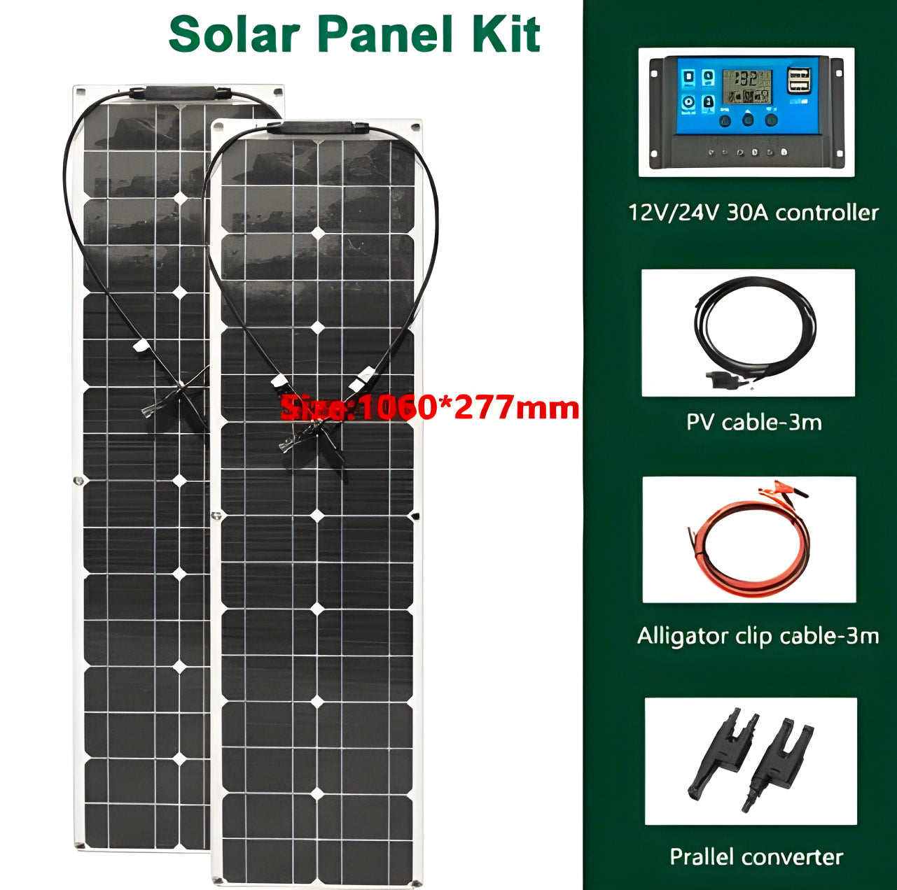 150w solarpanels flexibel lang und schmal