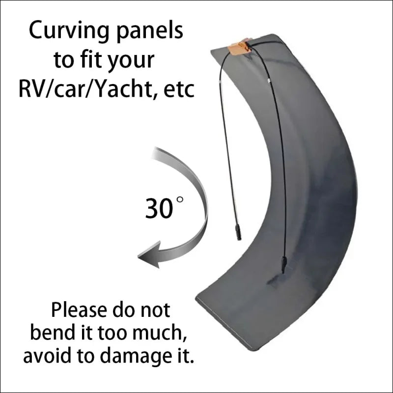 Curved flexible 180W Solarpanel mit geprüfter Qualität und 1 Jahr Garantie