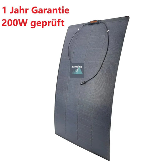 Flexibles 180W Solarpanel mit geprüfter Qualität und 1 Jahr Garantie, dunkelgrau