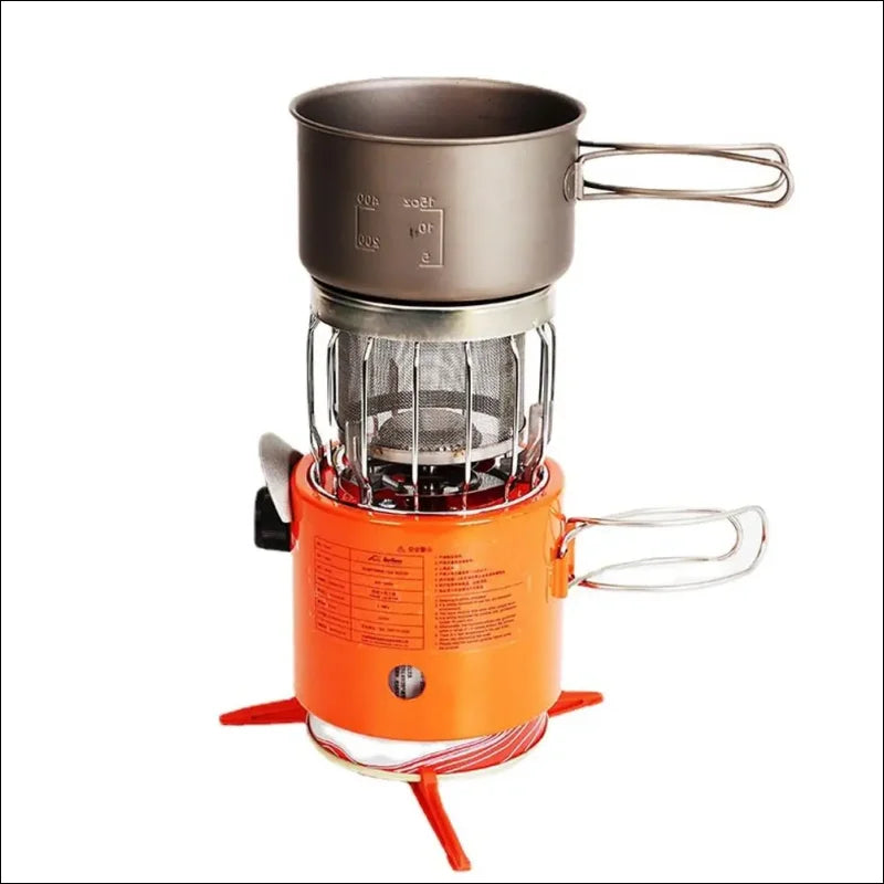 2-in-1 Propane Gas Heater and Cooker, 19.6x14cm