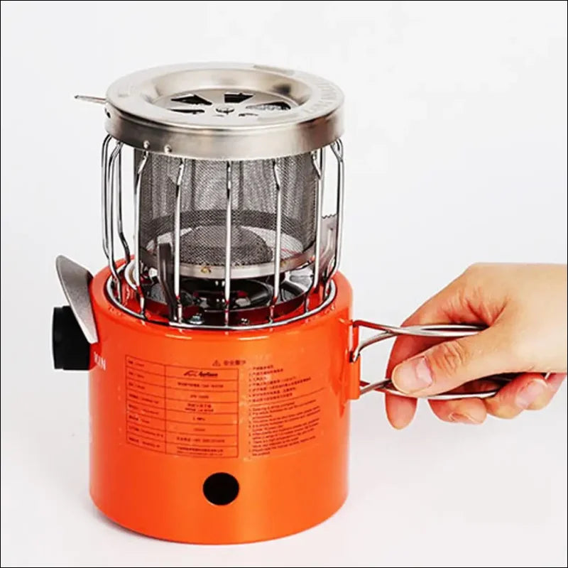 2-in-1 Propane Gas Heater and Cooker, 19.6x14cm