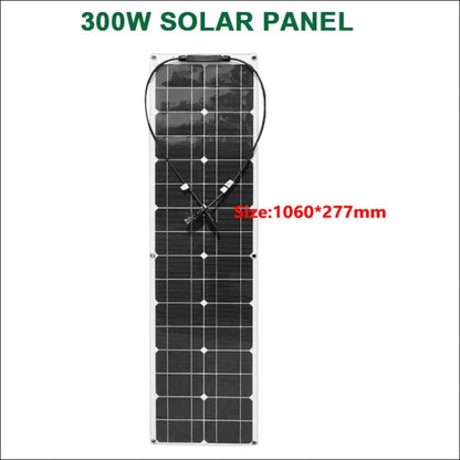 Rechteckiges 300W Solarpanel, flexibler Solarkollektor für schmale Flächen, 1060x277mm