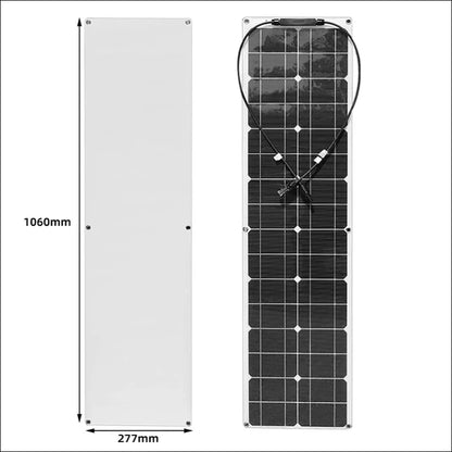 Rechteckiges Solarpanel 1060mm x 277mm für 300W Solarpanels, flexibler Solarkollektor