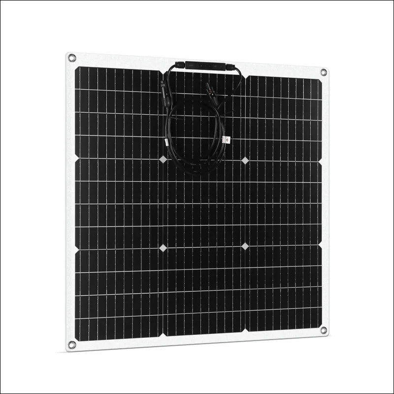 Flexibles 50w solarpanel kit 12v mit gittermuster, weißem rand und monokristalliner technologie