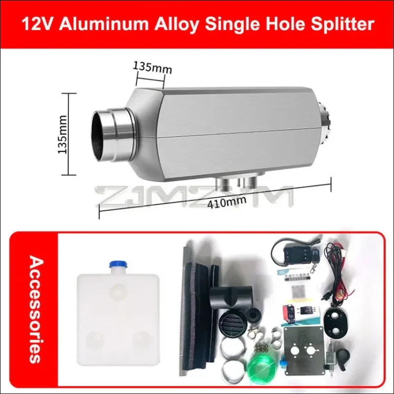 Aluminiumlegierung-Hohlspalter für 12V Systeme, Zubehör für Standheizung und mobile Dieselheizung