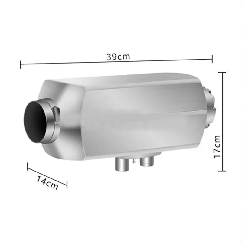 Cylindrischer Standheizung Heizkörper mit Maßen für Aluminiumlegierung Diesel Fahrzeuge