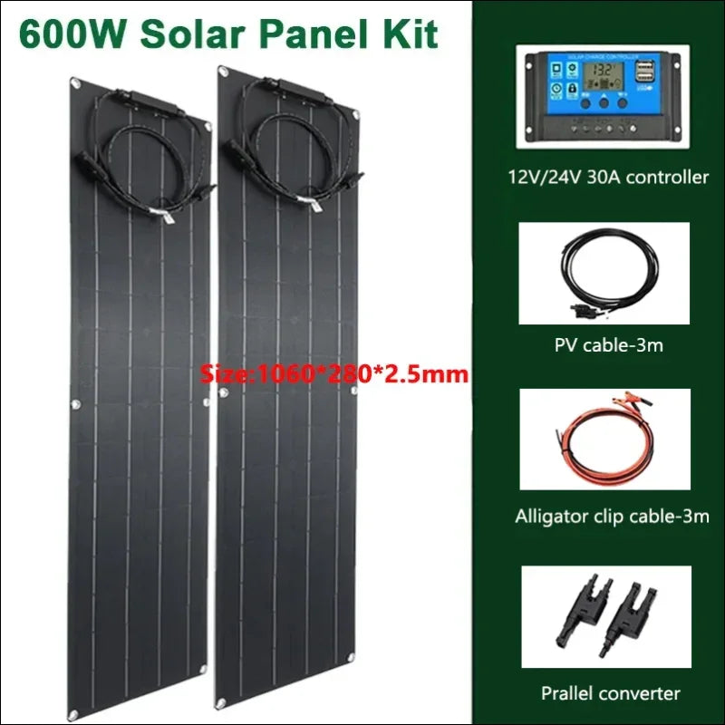 75w langes schmales solarpanel 1060x280 mm