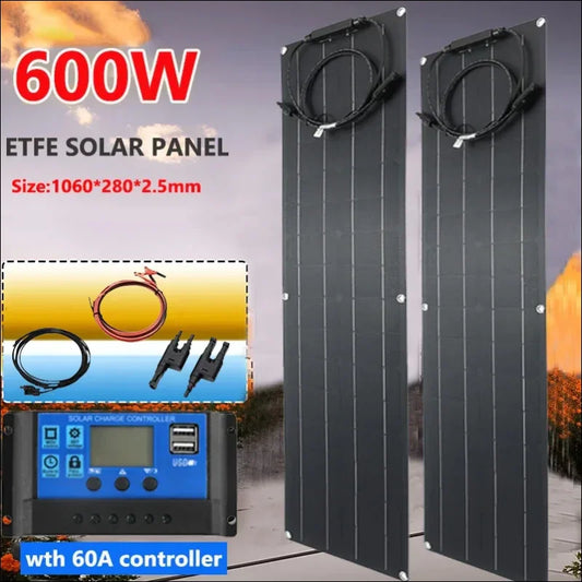 75w solarpanels flexibel lang und schmal