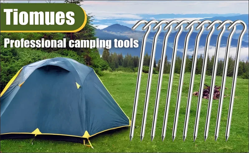 Tent accessories - tent pegs square or round, 18cm