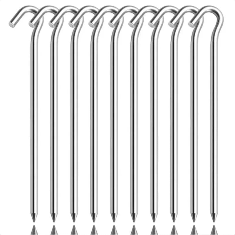 Zeltzubehör - Zeltnägel kantig oder rund, 18cm