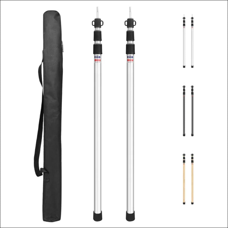 Telescopic poles made of 30 mm thick aluminum for outdoor