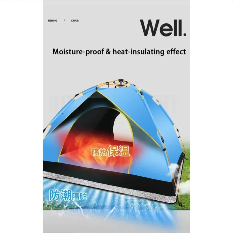 Waterproof, aluminum-coated tent floor mat in various sizes