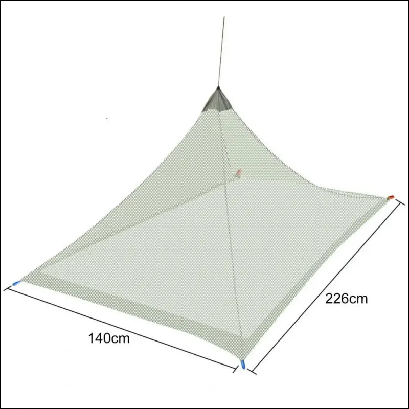 Waterproof tent base with insect protection and 3D picnic net