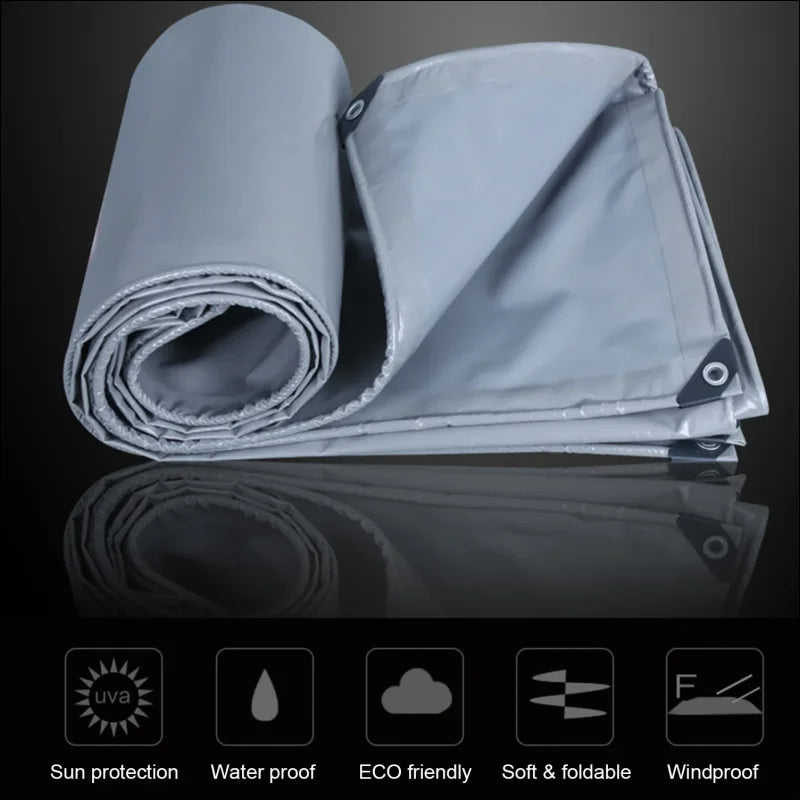 Durable PVC tarpaulin with double-sided coating