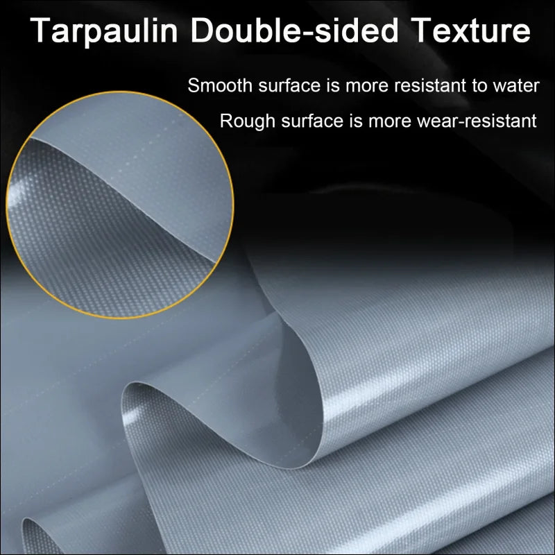 Durable PVC tarpaulin with double-sided coating