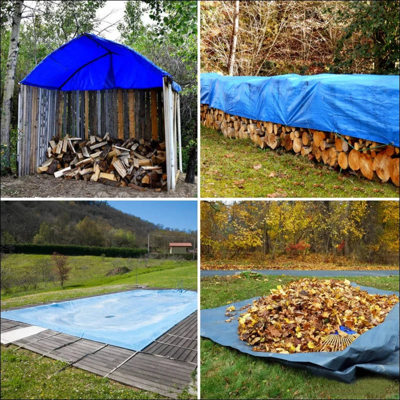 Durable PVC tarpaulin with double-sided coating