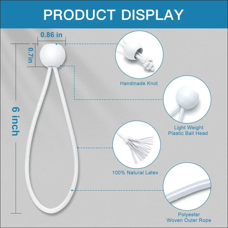 Adjustable multi-purpose rubber for tent and tarpaulin