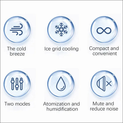 Klima mini-klimaanlage mit 2 eisbehältern für zuhause