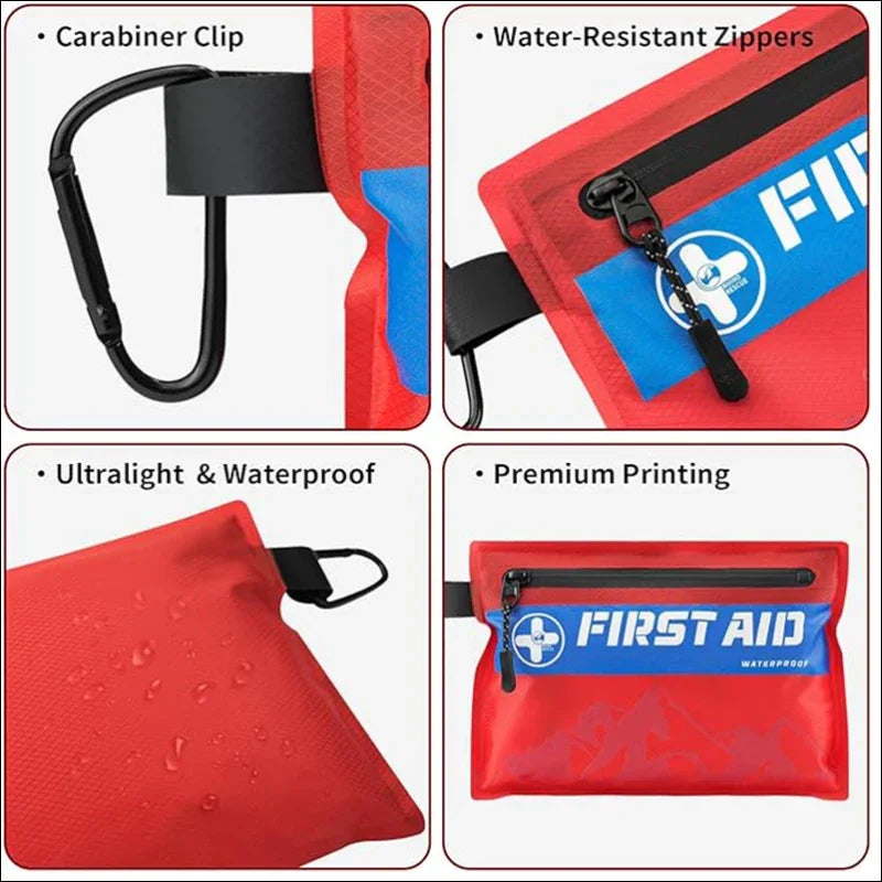 RHINO QUALITY Waterproof First Aid Kit, 107 pieces