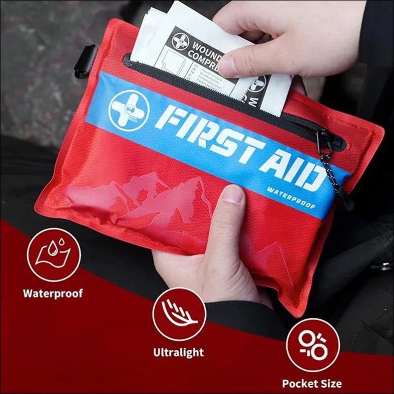 RHINO QUALITY Waterproof First Aid Kit, 107 pieces