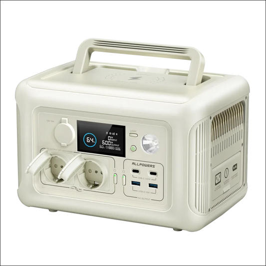 Portable Power Station Allpowers R600 mit 299Wh, 400W Max und 1200W Peak