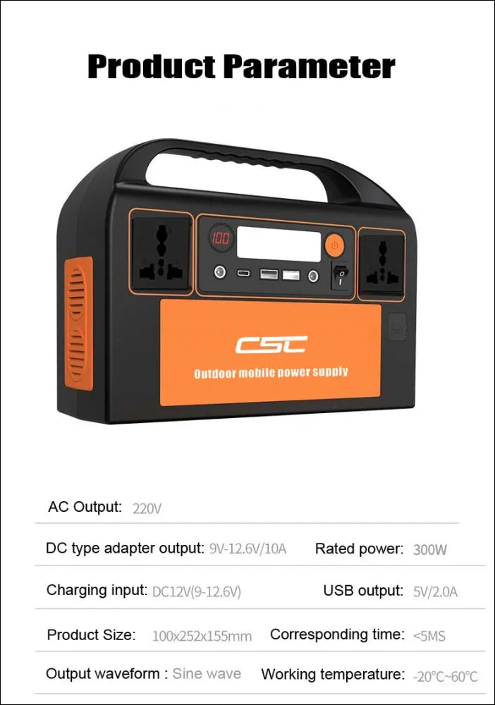 Zuverlässiger 220-V-Notstromgenerator – 200 W–2000 W vielseitige