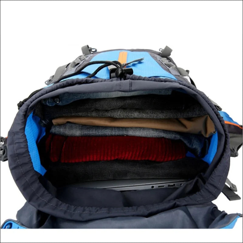 70L Campingrucksack | Großer Wanderrucksack mit Stauraum und Komfort