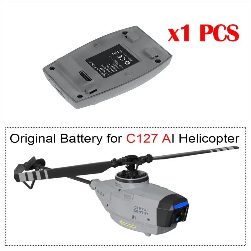 C127 ersatz akku 580mah mit drohne und kamera für helikopter c127 ai