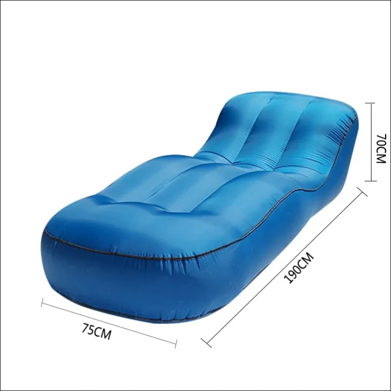 Aufblasbares sofa - geschwungene liege – wasserdichtes strandbett aus nylon camping ausstattung 6