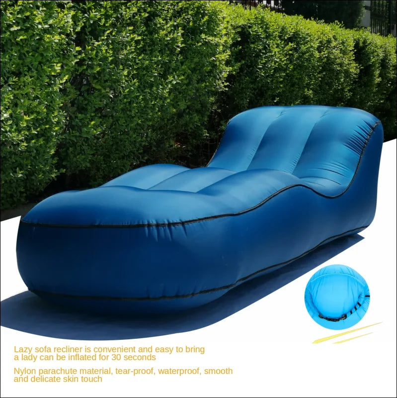 Aufblasbares sofa - geschwungene liege – wasserdichtes strandbett aus nylon camping ausstattung 19