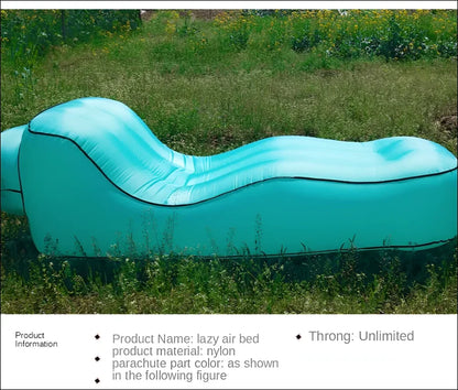 Aufblasbares sofa - geschwungene liege – wasserdichtes strandbett aus nylon camping ausstattung 7