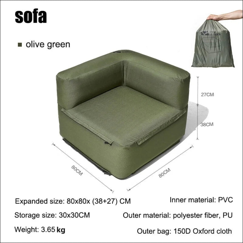 Camping Air Sofa – bequeme zweiteilige Sitzgelegenheit für