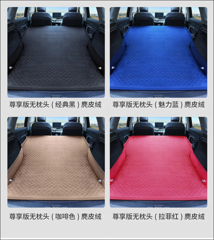 Autoteppichmatte in vier verschiedenen farben für ultimativer schlafkomfort: