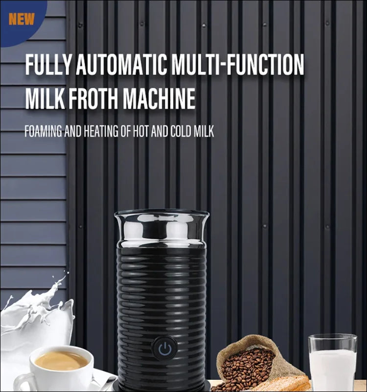 Automatischer milchaufschäumer - heißer/kalter latte & cappuccino camping ausstattung 10 versandkostenfrei