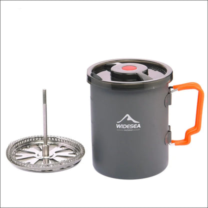 Premium 0,75 l Camping-Kaffeemaschine mit French Press