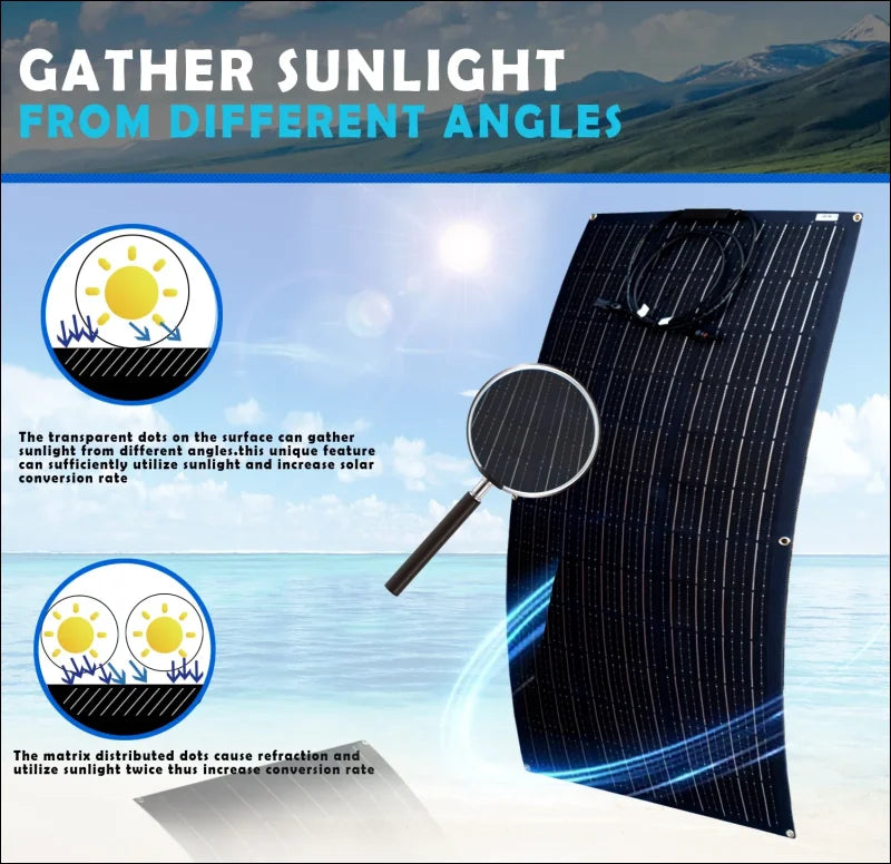 Flexibles Solarpanel mit garantierter Qualität und curved Design für Solarmodul 1050x535