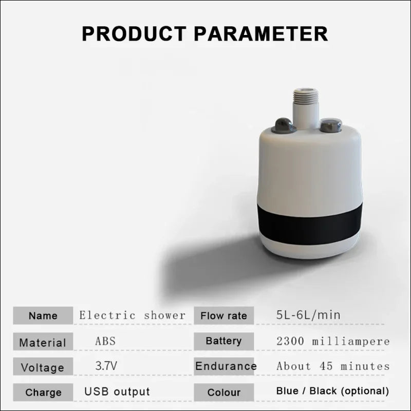 Mobile Dusche mit Akku für Camping und Mehr Tragbar