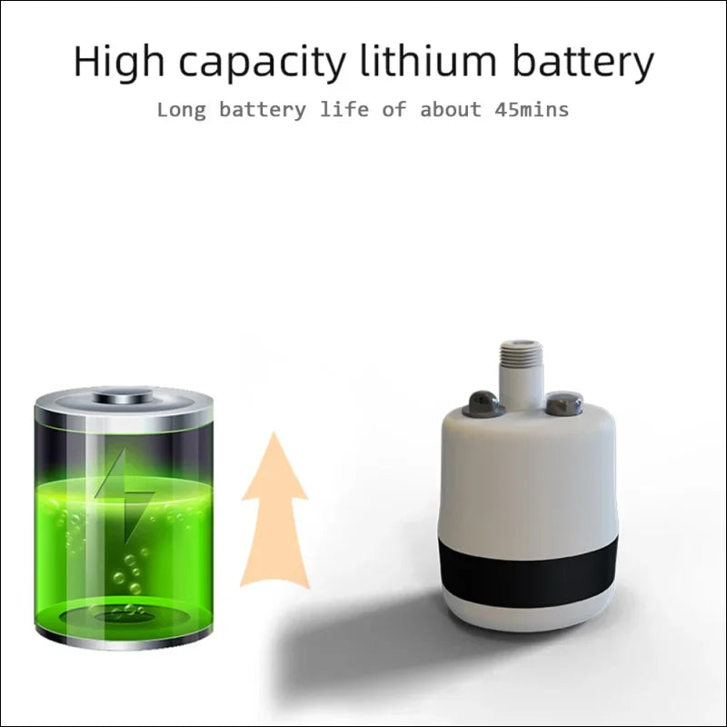 Hochleistungs-Lithium-Batterie der mobilen Dusche mit Akku für Camping mit 45 Minuten Laufzeit