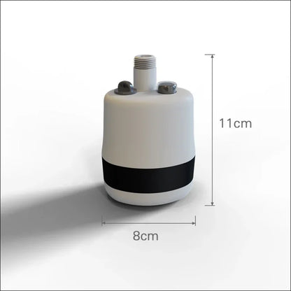 Cylindrisches Gerät für tragbare Außendusche und mobile Dusche mit Akku, 11cm hoch