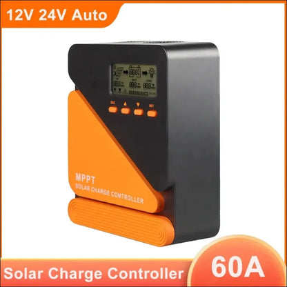 Mppt laderegler mit lcd, orange akzenten, 12v/24v auto, 60a - für intelligentere aufladung