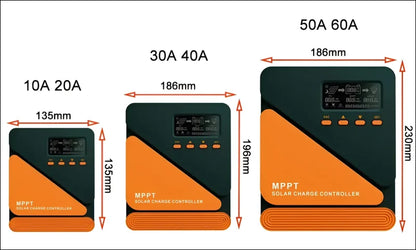 Mppt solar laderegler für intelligentere aufladung verschiedener solarpanelen in drei größen