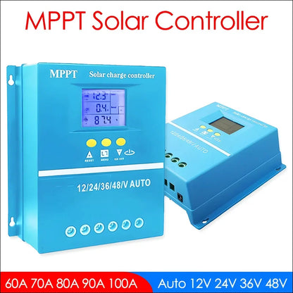 Mppt solarregler mit intelligenter aufladung, wärmeableitung, und digitalem display