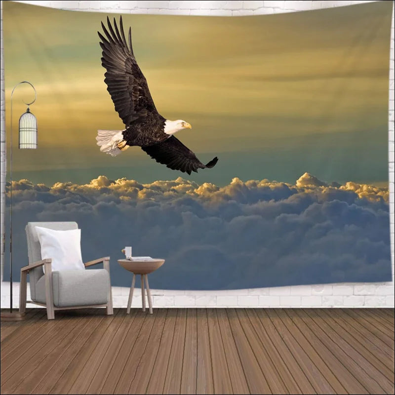 Eagle tapestry für ein natürliches Zuhause mit Weißkopfseeadler Wandbehang