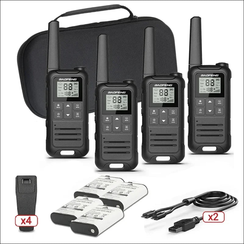 Motorola talkabunder xt-2-pack und baofeng f22 pmr frs walkie talkie 4er-set, langstreckenradio