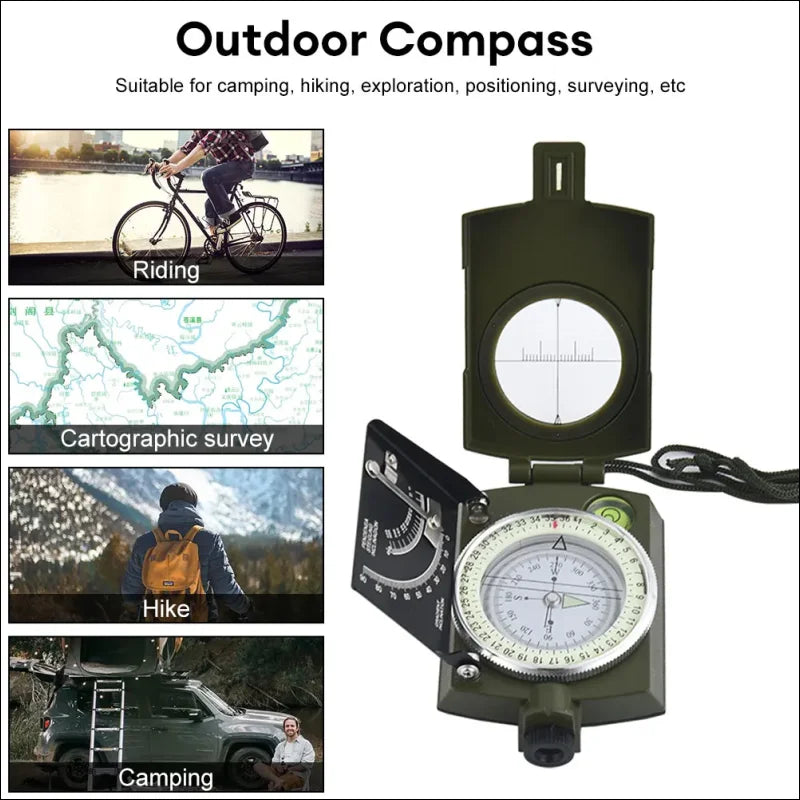 Multifunktionaler wasserdichter Kompass – perfekt für Camping