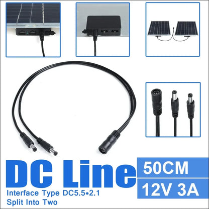 Dc line 50m solarpower kabel für 100w solarmodul, sonnenlichtabsorbierend für fahrzeuge