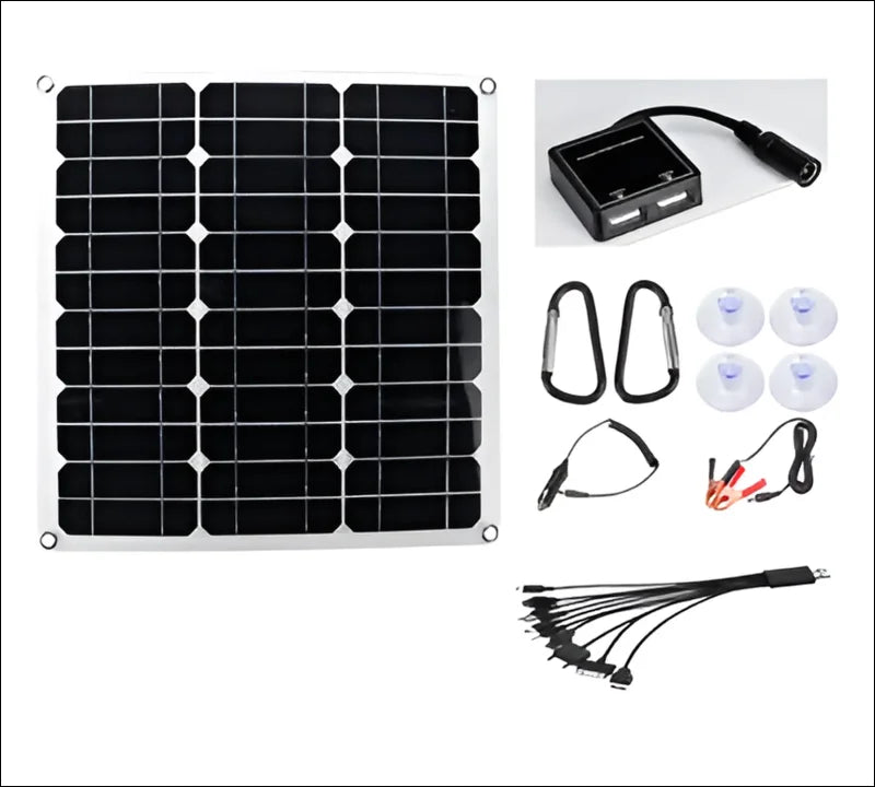 100w solarmodul für fahrzeuge, monokristallin, sonnenlicht absorbieren, inkl. Batterie & kabel